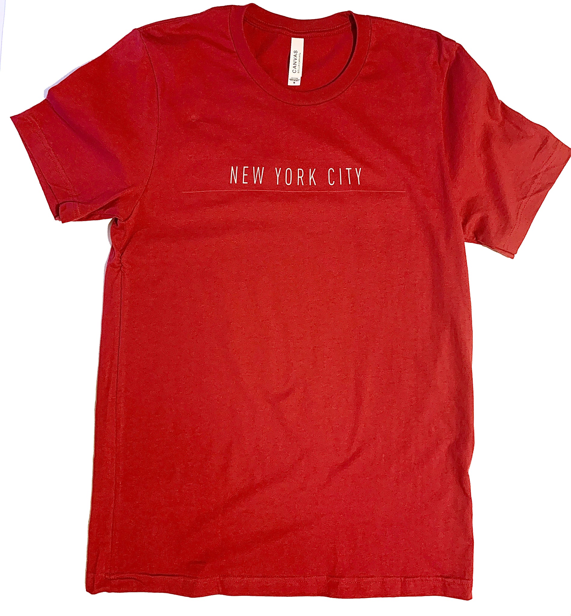 New York City Red Cotton T- shirt (Unisex)